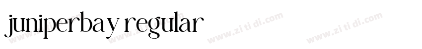 juniperbay regular字体转换